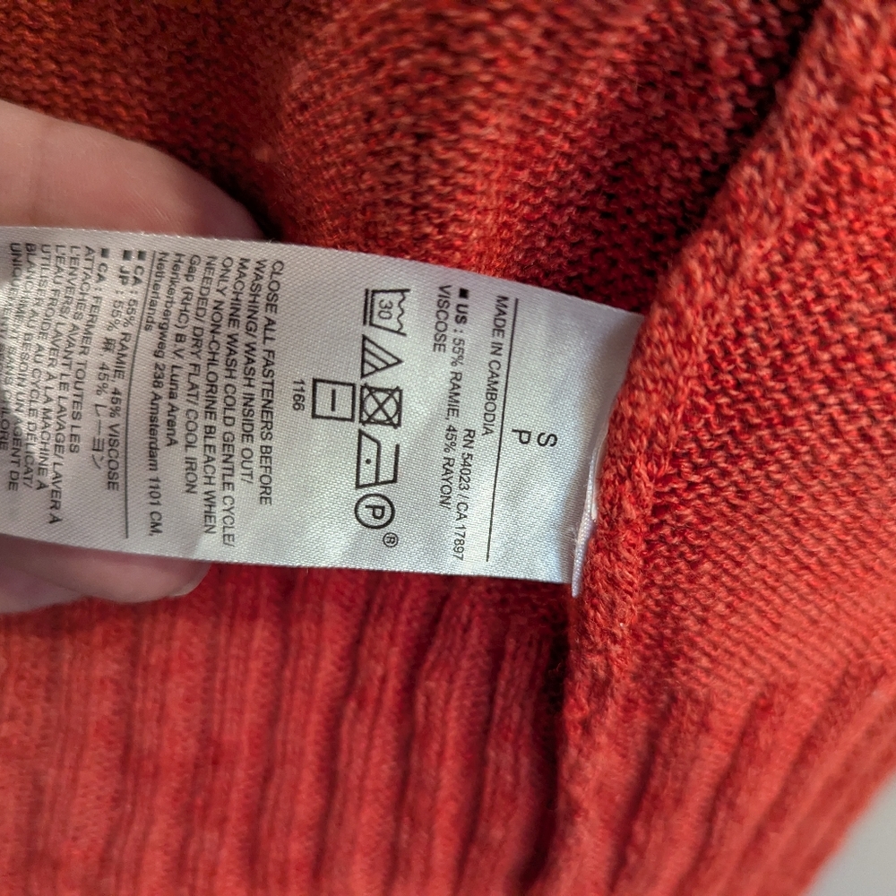 Banana Republic orange crop cardigan - Picture 4 of 6